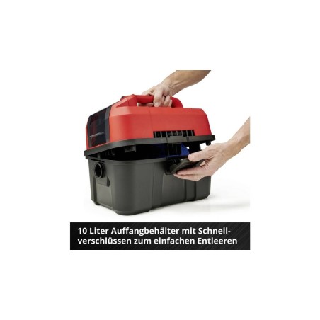 Einhell TE-VC 1810 Vdtr Stvsuger - Effektiv 10L Støvsuger uden Batteri til Rensning og Vedligeholdelse - Varenr. 4006825640274